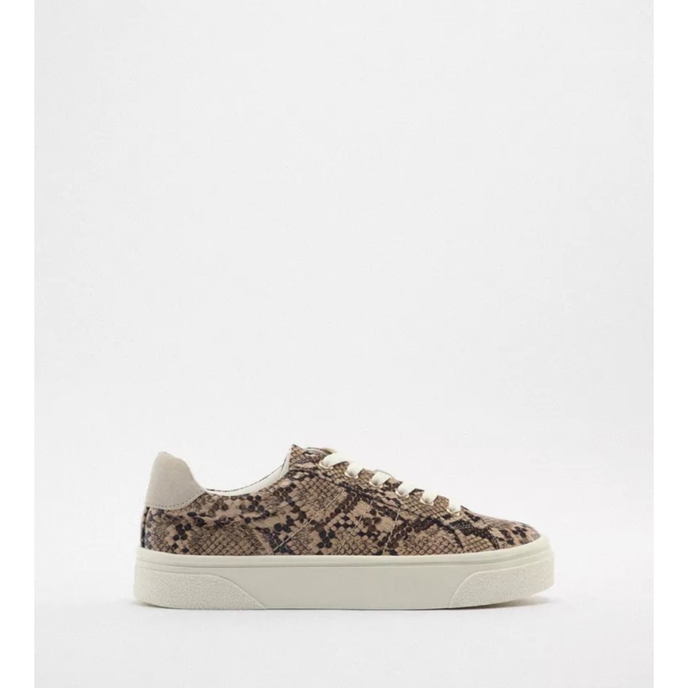 Zara ANIMAL PRINT CASUAL SNEAKERS